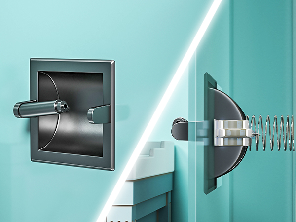 toilet paper holder in wall mount