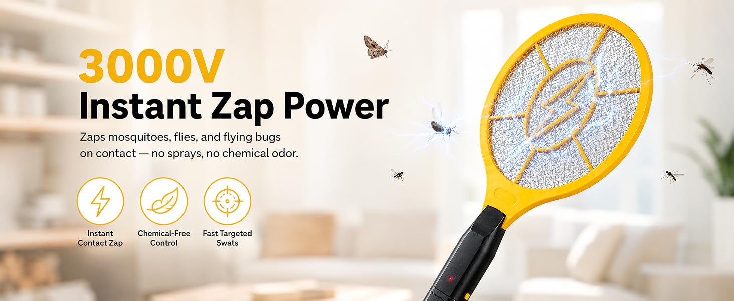 electric bug zapper racket
