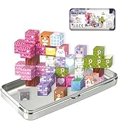 FSOUEHY Magnetic Building Blocks - 40 PCS Animal Cubes Set with Storage Case, STEM Educational To...