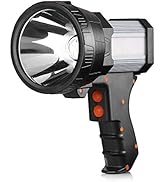 BUYSIGHT Rechargeable Spotlight,Spot Lights Hand held Large Flashlight 200000 lumens Handheld Spo...