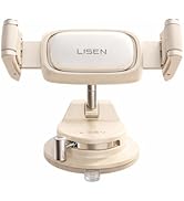 LISEN Suction Phone Mount for Car, [Industry First] Auto-Adjusting Phone Holder, Easy One Touch C...