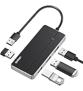 Orlian 4 Port USB 3.0 Hub Ultra Slim 5Gbps High Speed USB Hub with LED Indicator 4 in 1 USB Split...