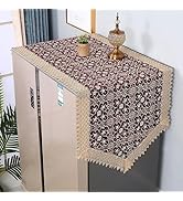 YUZHANGHE Refrigerator Dust Proof Cover Dustproof Washer and Dryer Covers for The Top Lace Fridge...