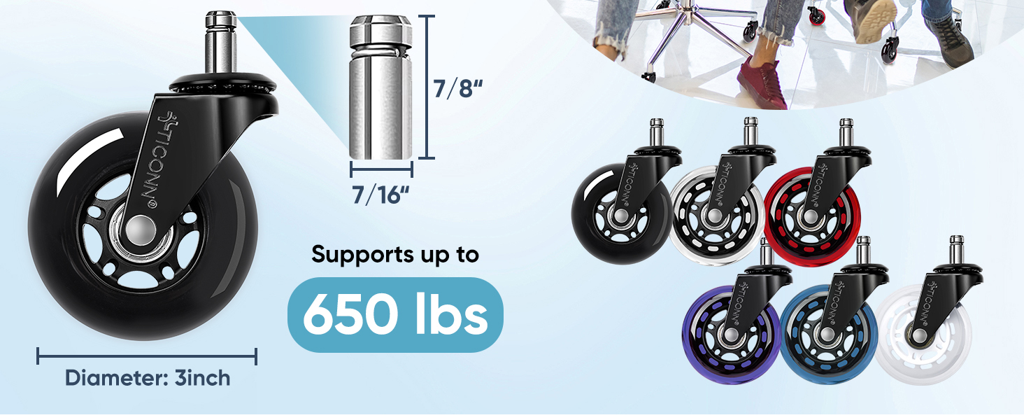 office chair caster wheels