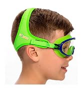 Frogglez Youth Wide View Anti-Fog Crystal Clear Swim Goggle Mask for Kids under 10 (Ages 4-10)
