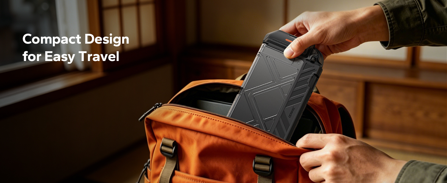 JEMDO Switch 2 Dockable Protective Case, Military-Grade Slim Cover with Shockproof Hard PC Shell