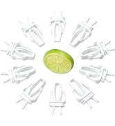 10 Pcs Bird Cage Food Holder, Millet Holder for Bird Cage, Parrot Fruit Vegetable Clips Plastic B...