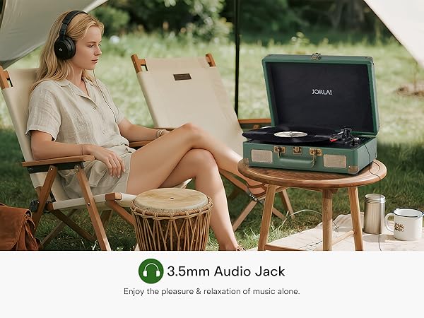 Record Player Portable with Bluetooth Connection USB Playback