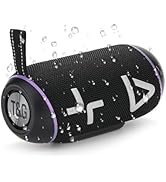 Portable Bluetooth Speaker with Stereo Sound, Wireless Speakers with RGB lights, 24H Playtime, IP...