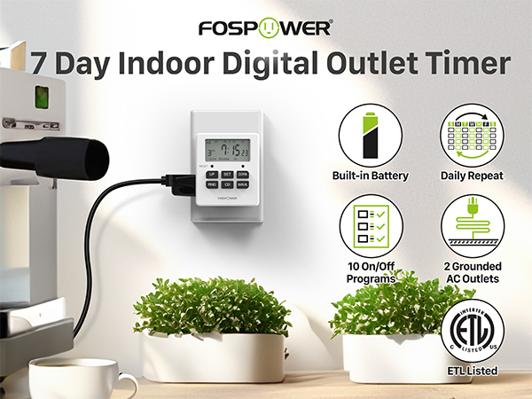 timers for electrical outlets indoor