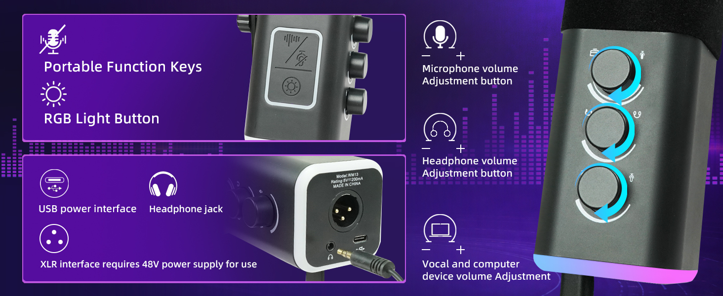 Gaming XLR/USB Microphone
