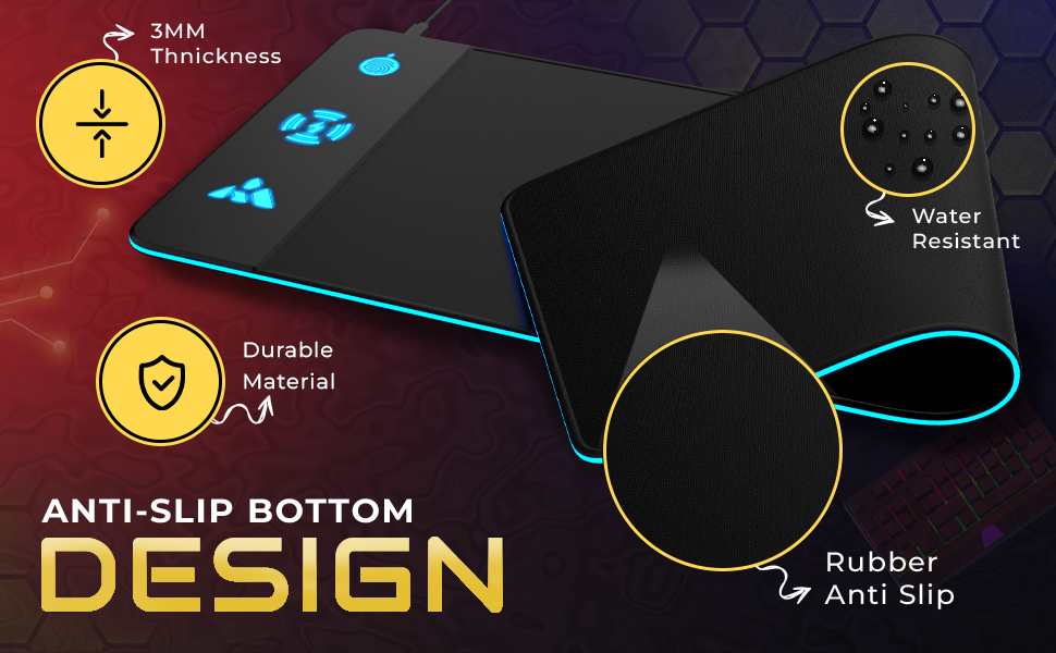 Rgb gaming mouse pad