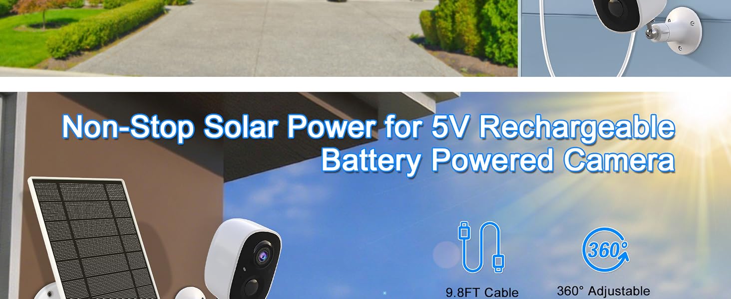 solar panel for battery camera