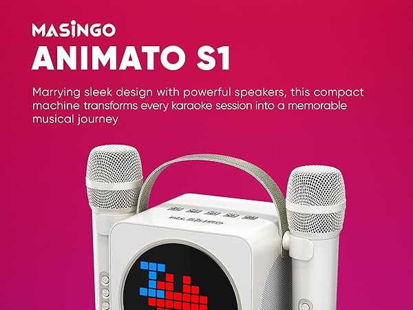 karokee machine with bluetooth and wireless microphone for adults