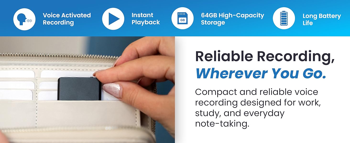 voice recorder playback audio device micro recording devices microphone best wireless pocket small