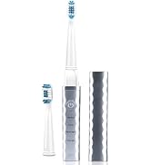 Pop Sonic USB Charge Anywhere Toothbrush(Silver) | Rechargeable Toothbrush w/Up to 40,000 Brush S...