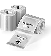 [3x180 pcs] Circle Transparent Thermal Label, Phomemo M110/M220/M108/M250/M260/M120/M200/M221/M15...