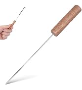 DOITOOL Stainless Steel Worm Threader Tool Fishing Baiting Needle | with wooden handle, fishing r...