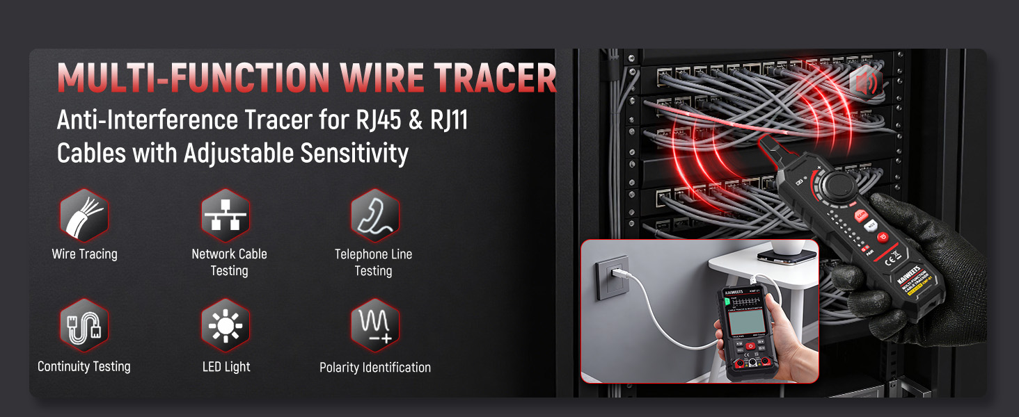 RJ45 RJ11 Cable Tracer