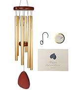 NCONCO Memorial Wind Chimes, 37" Aluminum Tubes Sympathy Memorial Wind Chimes for Loss of Loved O...