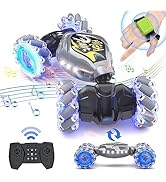 Terucle RC Cars, 2.4Ghz 4WD New Gravity Gesture Sensing Remote Control Car Toys, RC Stunt Twust C...
