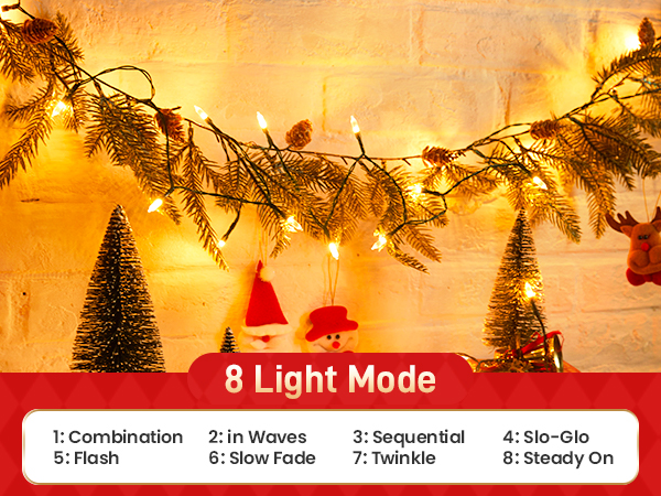 Warm white Christmas lights-2