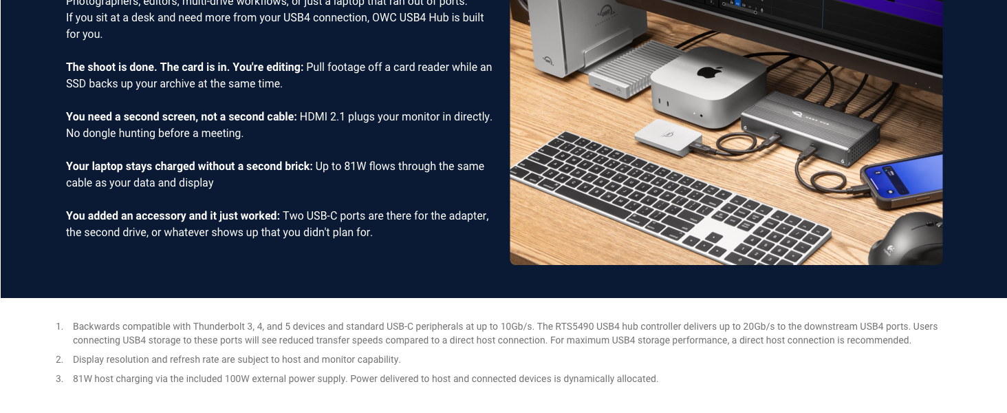 USB4 HUB NETWORK DOCK THUNDERBOLT 4 5 3