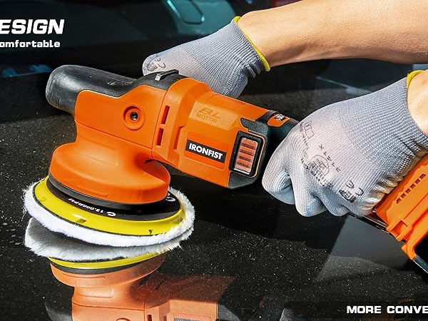 orbital car polisher random cordless waxing waxer polishing cleaning buffing tool palm 20v electric