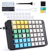 Koolertron Single-Handed Programmable Mechanical Keyboard, All 48 Programmable Keys with OEM Gate...