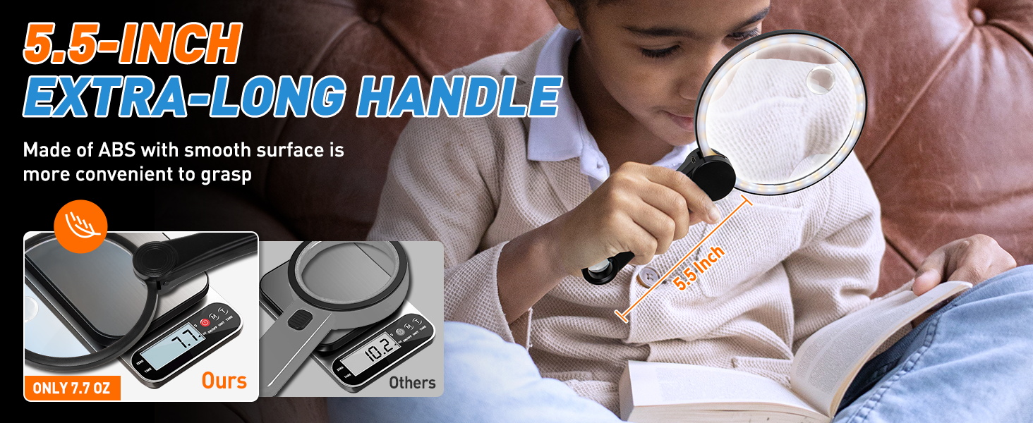 pocket magnifier with light small lighted magnifying glass reading magnifier with light plastic magn
