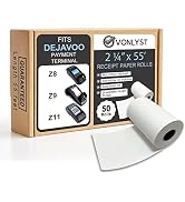 Vonlyst Credit Card Machine Paper Roll for Dejavoo Z8 Z9 Z11 (50 rolls)