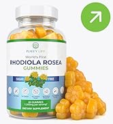 Sugar-Free Rhodiola Rosea Gummies (1500mg/Serving) Adaptogenic Rhodiola Rosea Supplement &amp; Cortis...