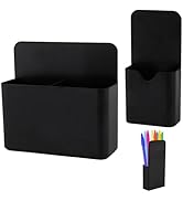 KITANIS Magnetic Pen Holder,2 Pack Magnetic Dry Erase Marker Holder with Generous Compartments,St...