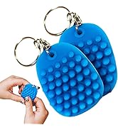 Mini Sensory Fidget Toy Keychain 2 PCS for Stress Relief, Anti Anxiety Unique Tactile Keychain fo...