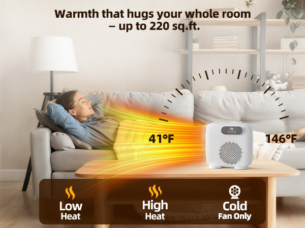 3 Mode space heaters for indoor use