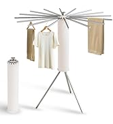 LIENAHU Clothes Drying Rack,Drying Rack Clothing,Laundry Drying Rack,Floor Standing,16 Aluminium ...