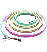 ALITOVE Addressable LED Strip Neon Light WS2811 Dream Color Rainbow Programmable Digital LED Pixe...