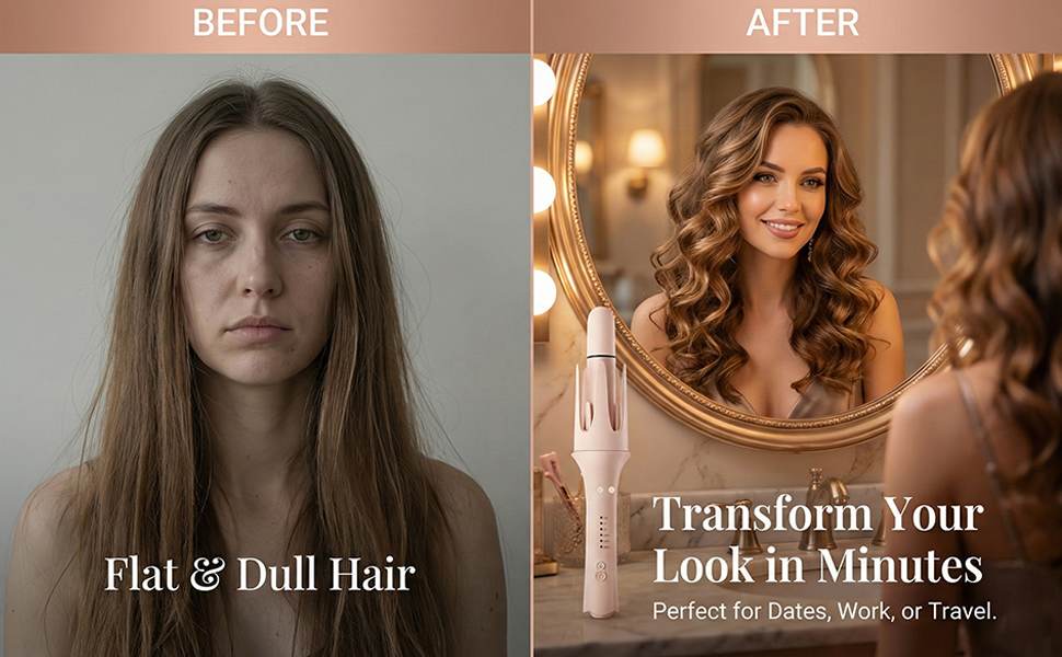 Hair Curler Automatic Rotating