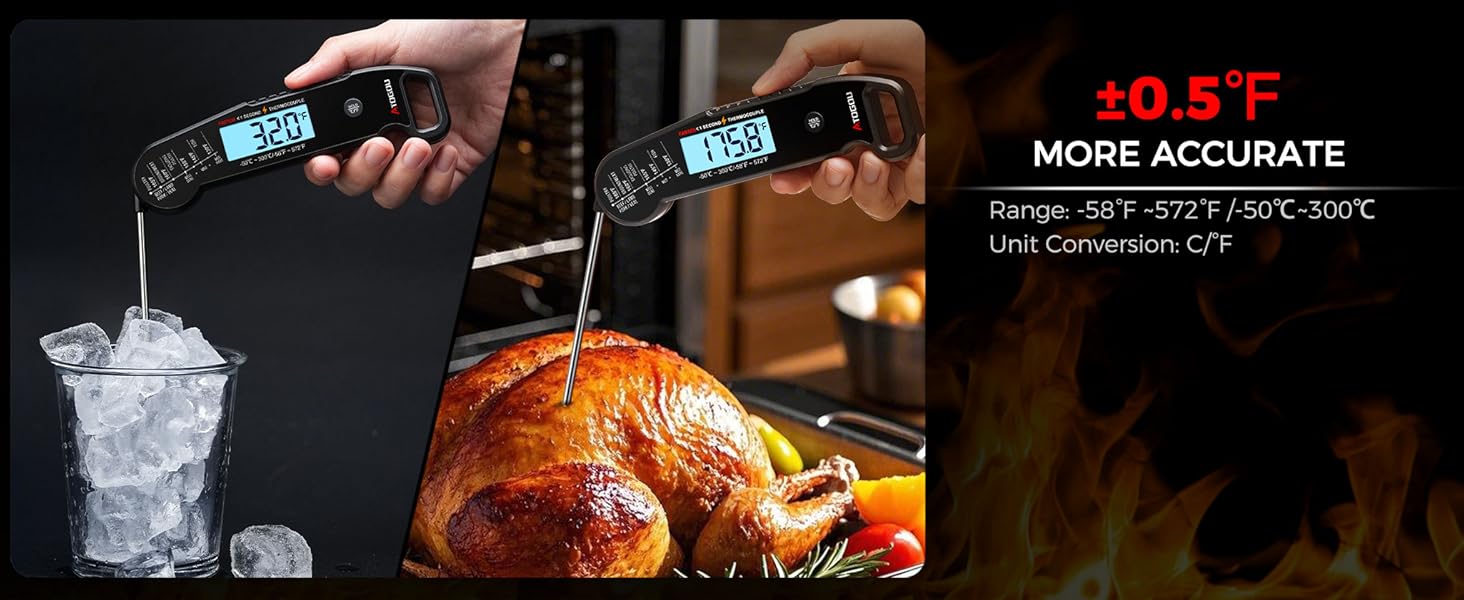 ATOGOU Thermocouple Meat Thermometer