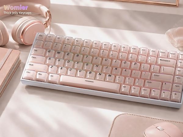Shine Through Keycaps for Mechanical Keyboards
