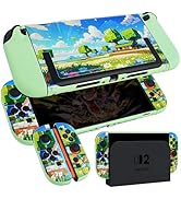 TIKOdirect Protective Case for Switch 2, Hard PC Shell and Soft TPU Joy-Con Grip, Slim Dockable C...