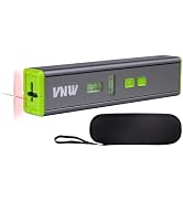 Magnetic Laser Level with 90°/180° Bubbles -Multipurpose 15Ft Cross Leveling Line,Mini Torpedo Le...