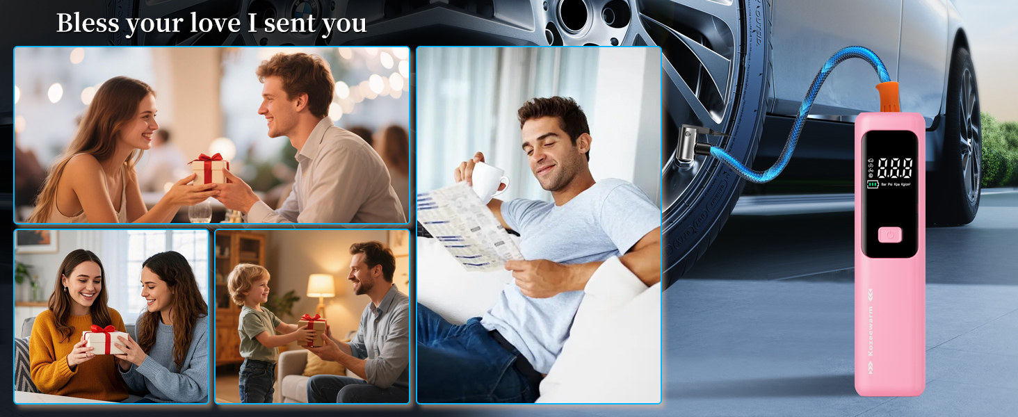 Cordless Tire Inflator Portable Air Compressor