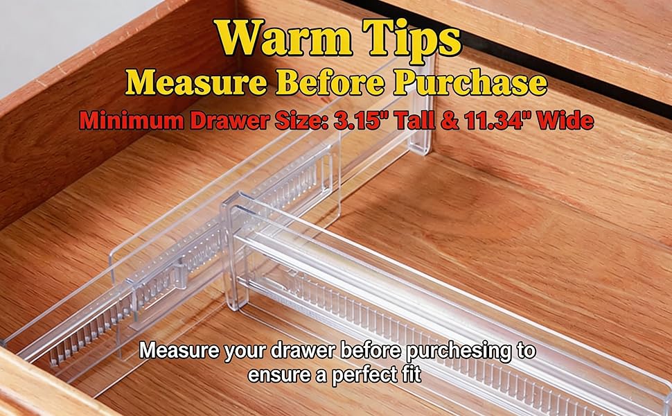 Drawer Dividers for Clothes