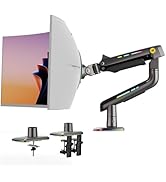 NB Gaming Monitor Arm for Screen up to 60 inches, Holds 44 lbs(20 kg), VESA 75/100, RGB Light, He...