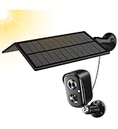 Solar Panel for Security Camera,IP65 Waterproof Solar Panel for DC 5V Rechargeable Battery Camera...