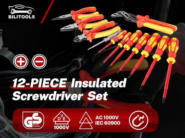 Insulated Screwdriver &amp;amp; Pliers Set