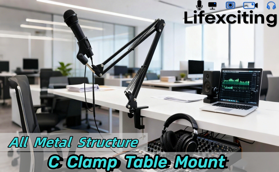 Mic Stand Holder Bracket C Clip for Microphone