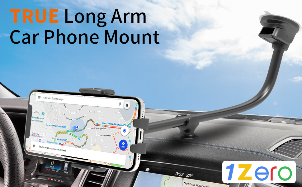 long arm car phone mount