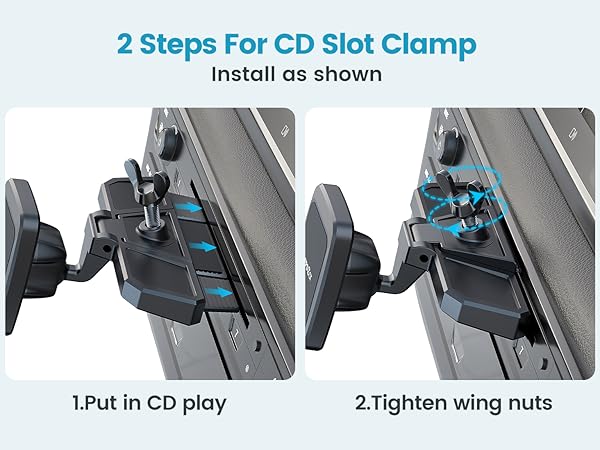 2 Steps for CD Slot Clamp